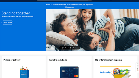 Walmart 'Standing Together' Carousel Ad
